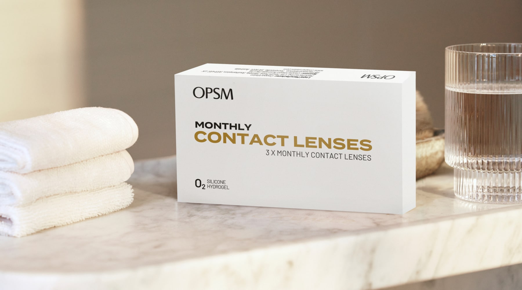 A contact lenses box