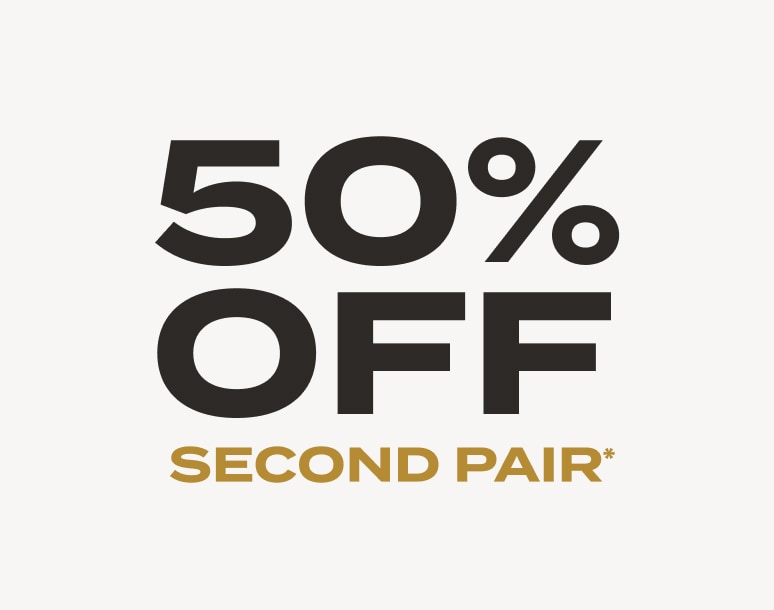 50% OFF SECOND PAIR Online Banner