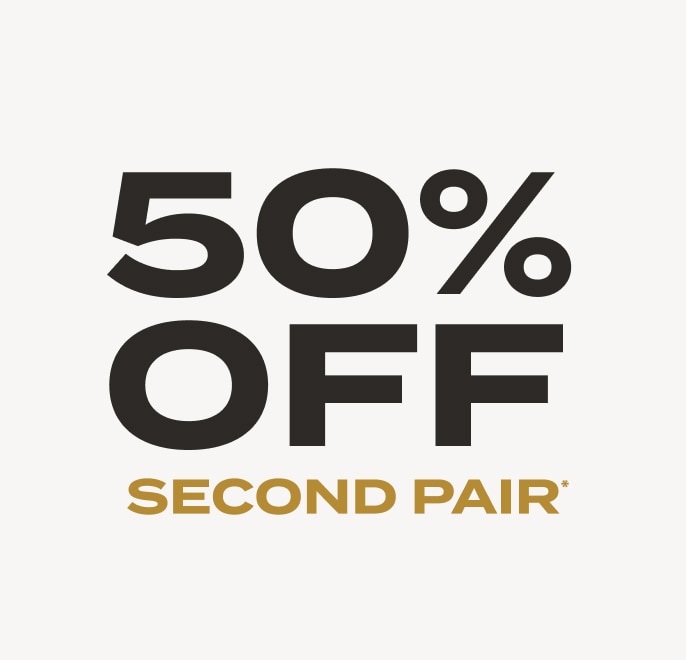 50% off Second Pair Banner Mobile