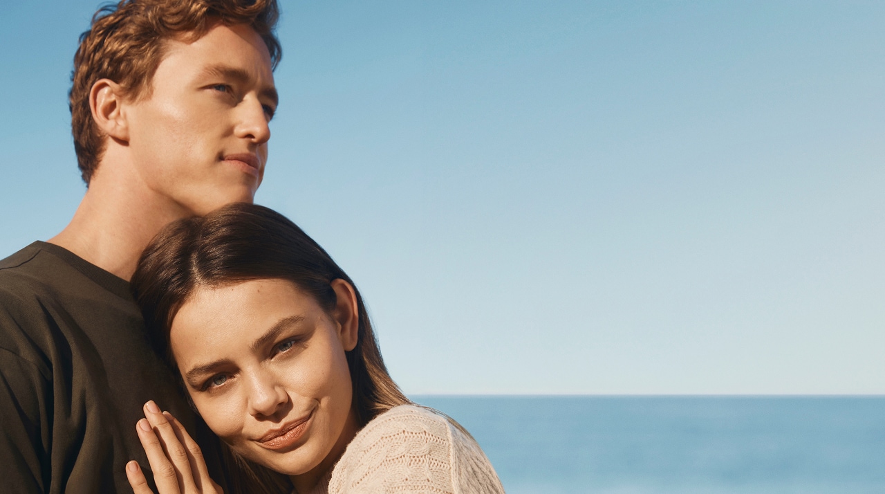 A man with contact lenses