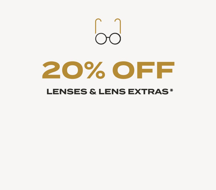 20% Off lenses and lens extras
