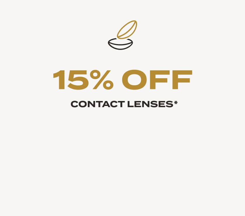 15% Off contact lenses
