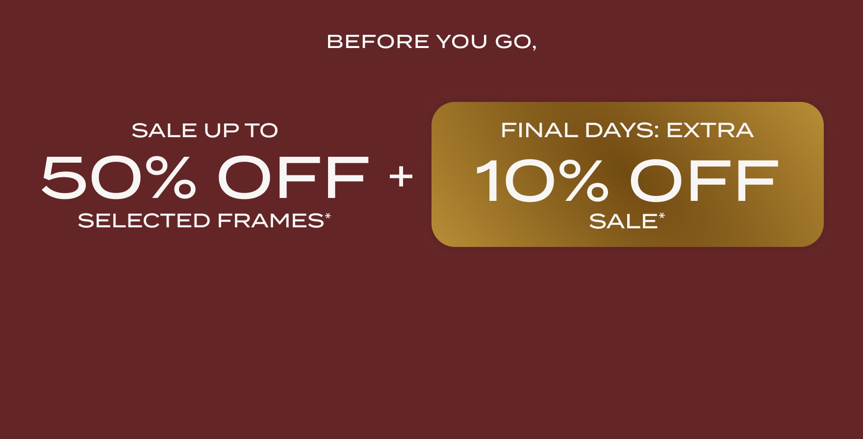 Sale banner