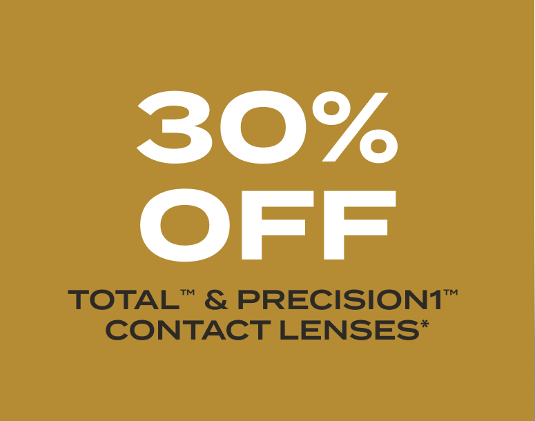 30% off Total™ & Precision1™ Contact lenses*