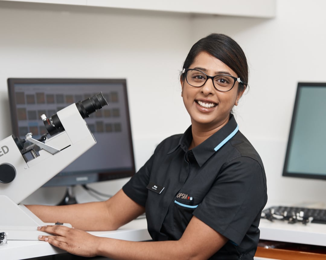 Doctor Amy smiling at work