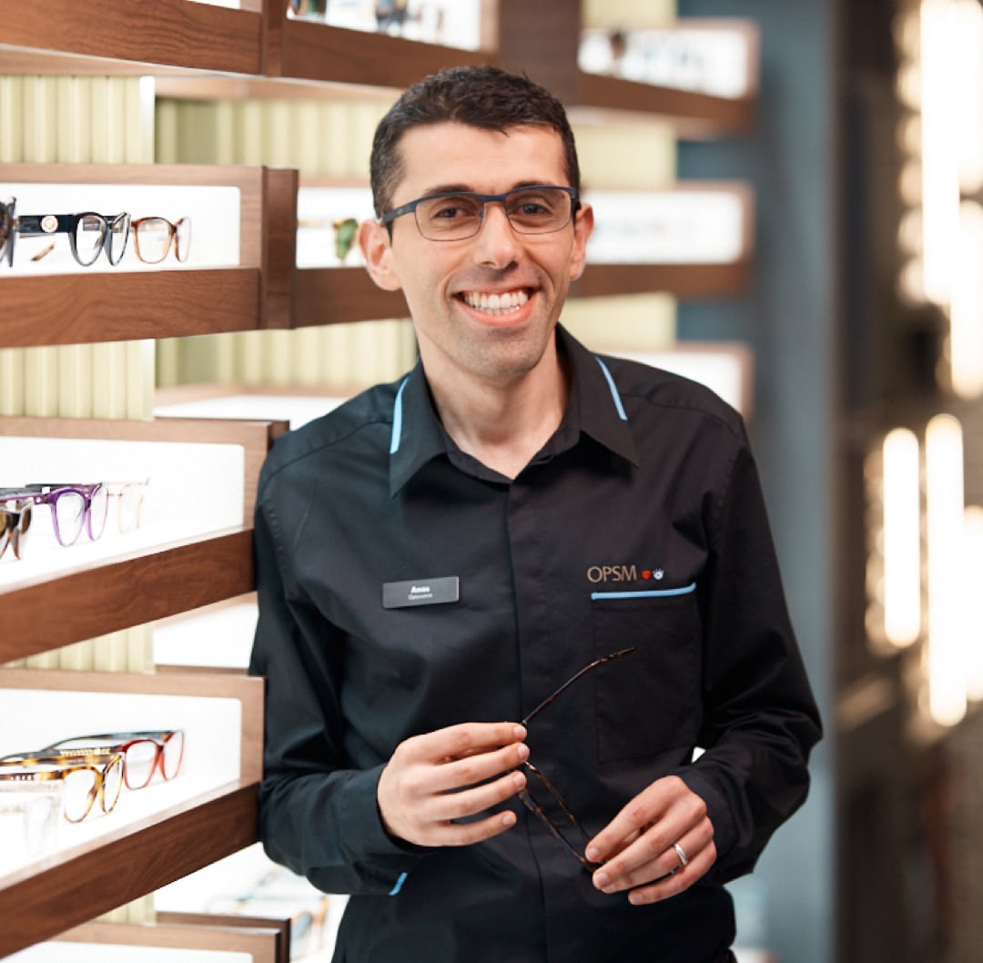 Doctor Anas smiling at work