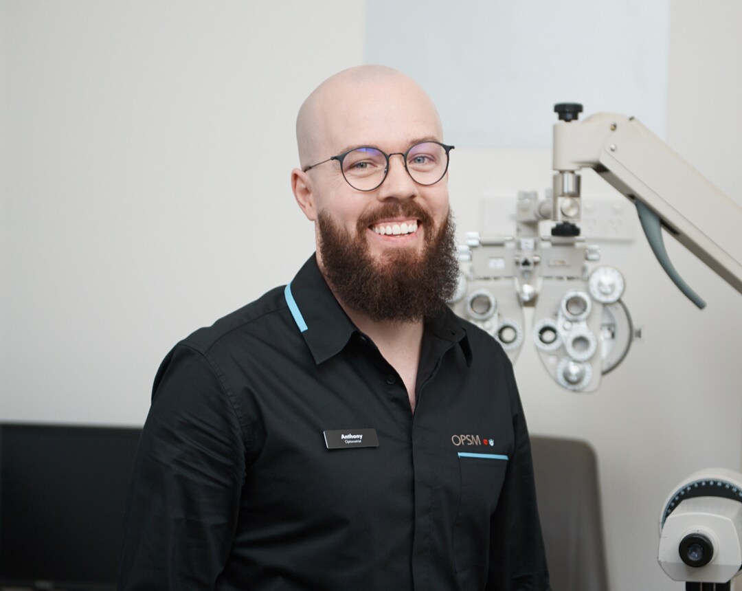 Doctor Anthony smiling at work