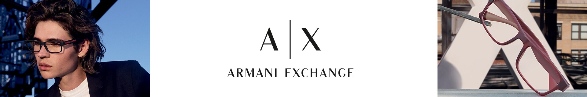 Banner PLP Armani glasses Desktop